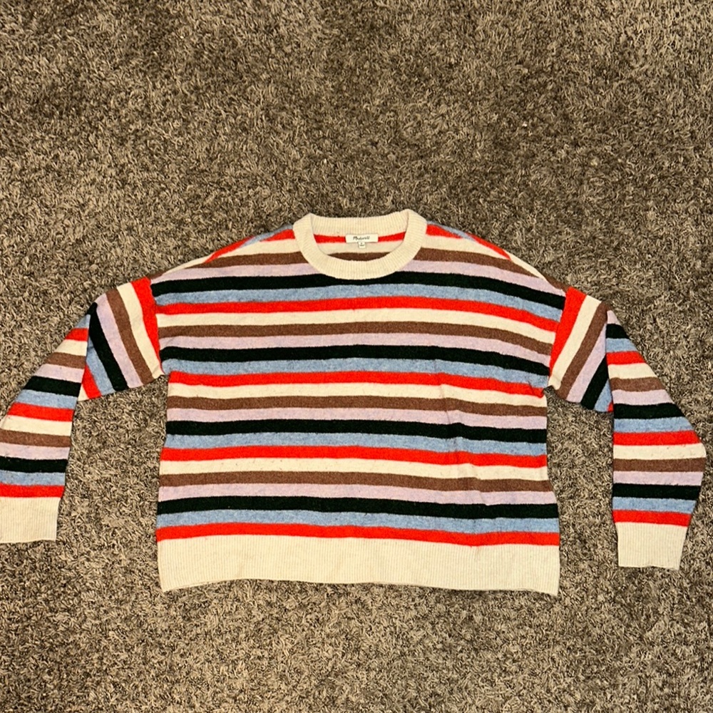 Madewell Striped Multicolor Sweater